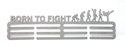 Supporto per medaglie Born to Fight in metallo