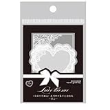 透明 レース ステッカー ホワイト フレークシール やや大きめ ◆30枚 全８タイプ◆レースシール 白 PET クリア 枠 花 フラワー 海外 ジャンクジャーナル コラージュ素材 デコレーション 素材 手帳デコ デコ素材 可愛い おしゃれ 透明シール 透明ステッカー sztz-30-048 (1.甜心)