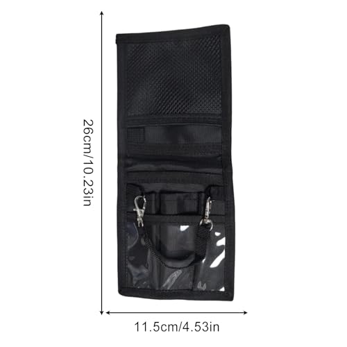 Bolsa de cintura de bolsillo multi compartimento con cinturón para tijeras 6