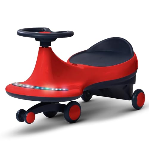Image of Super Smooth Musical With Lights Plasma Car Ride On For Kids, Baby Car, Ride On Magic Car For Kids 2 To 8 Years Boys Girls (Red)