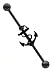 IndustriaL 316L Surgical Steel Anchor Industrial Barbell 14 gauge 1 1/2