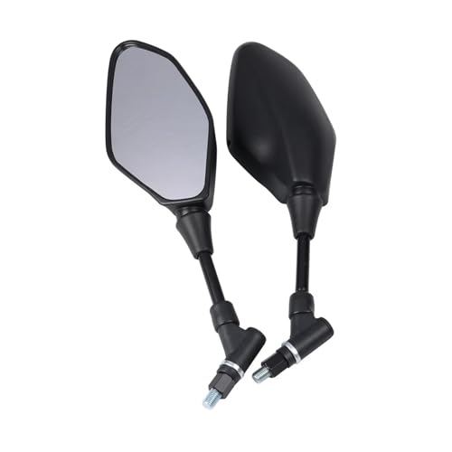 Espejos retrovisores de moto HD de 10mm para MT-07 MT-09 MT-10 un par de espejos negros