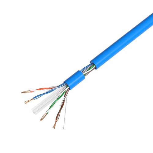 Cable Ethernet CAT6 UTP 500ft 23AWG CCA Azul miniatura 3