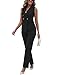 Womens 2 Piece Suit Outfits Summer Fashion Button V Neck Crop Vest Blazer and Wide Leg Pants Suit Matching Sets Black M