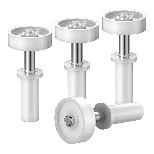 2 juegos de bisagras para puertas plegables de acero inoxidable, kit de reparación de herrajes para puertas correderas, de armario y empotradas miniatura 4