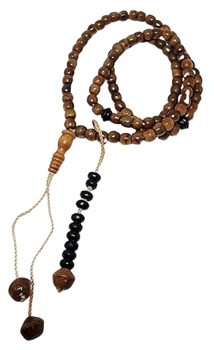 Contas de oração muçulmana AMN-453 Islã Tasbih 99 rosário de madeira Zikre Misbaha contas religião i