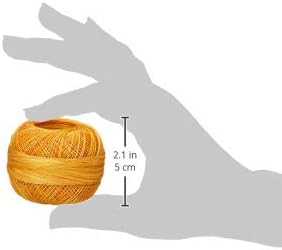 Miniatura 3 de Handy Hands Hilo de algodón Lizbeth de 210 yardas, 25 gm, llovizna de miel