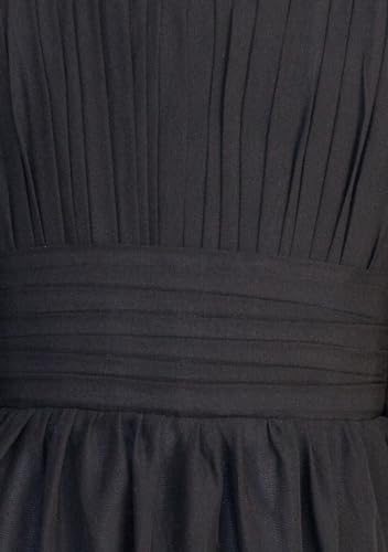 FAIRY COUPLE Girl's Crewneck Lantern Sleeve A-Line Chiffon Junior Bridesmaid Dress for Wedding Party Pageant3