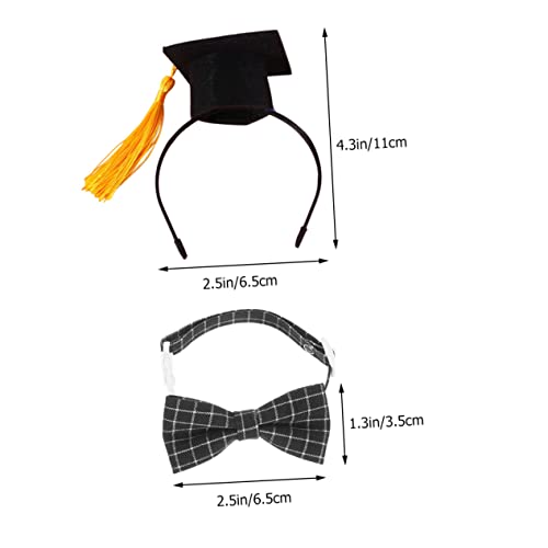 Set disfraz de graduación para perros y gatos miniatura 2
