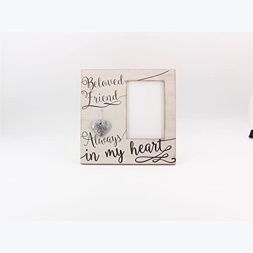 Young's Inc. Wooden Pet Memorial Picture Frame - Pet Loss Gifts - Dog Memorial Gift - 9” X 9” Frame - Fits 4" X 6" Picture #TOP3