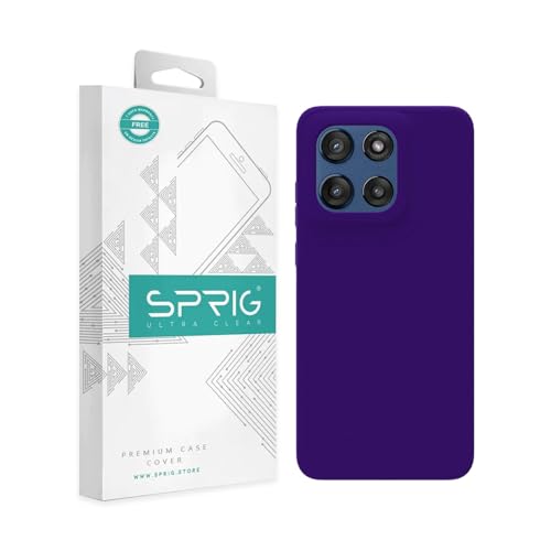 Image of SPRIG Compatible with Moto Edge 60 Stylus Premium SilkTone Back Cover Drop Tested Shock Proof Mobile Case for Men, Women, Boys and Girls with Camera Protection (Dark Violet)
