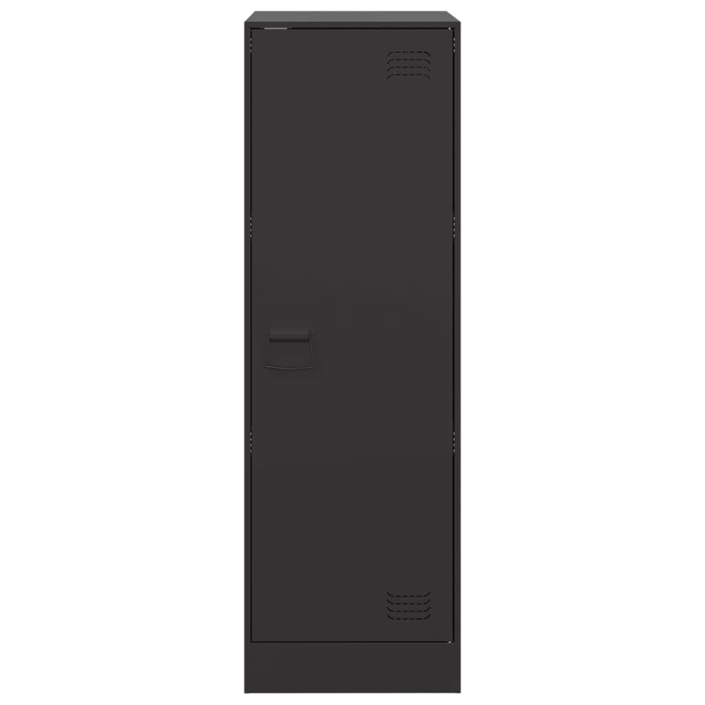 LAPOOH Kredens czarny, 34,5 x 39 x 107 cm, stal, komoda, komoda do sypialni, szafka komodowa, komoda kuchenna, komoda, komoda do korytarza, szafka - 841703