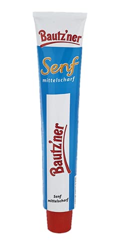 Bautz'ner Medium Hot Classic German Mustard - 100 ml - 3.38 fl oz - (Pack of 3)