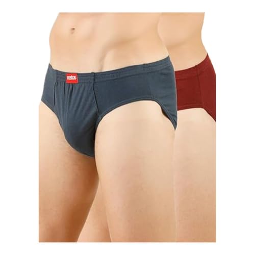 Image of LILSLIM Men's Cotton Briefs Pack of 2 | Soft & Breathable Underwear | Fun Multicolors | Comfort Fit | Inner Elastic Value Combo