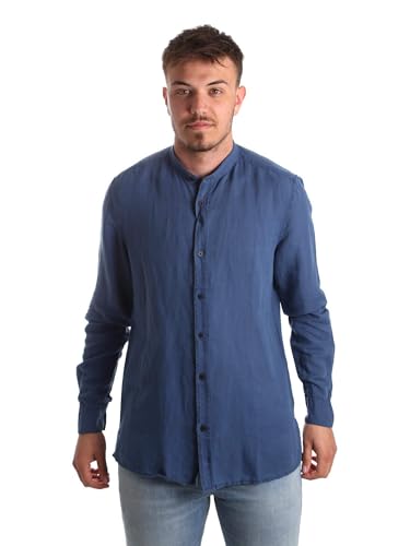 Chemise man bleu Antony Morato MMSL00547 FA400051 en coton premium