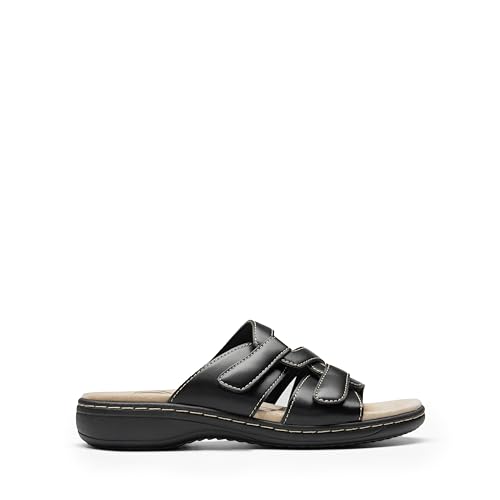 DREAM PAIRS Womens Slides Arch Support Slip on Flat Sandals Comfort Plantar Fasciitis Soft Cushion Slippers With Adjustable Straps3