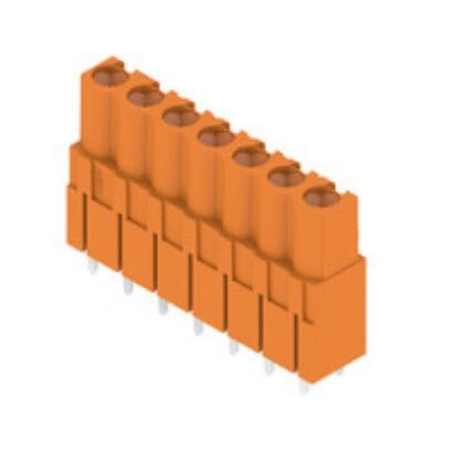 Connecteur femelle pour C.I 7 pôles Weidmüller BLL 5.08, lot de 48 pièces orange