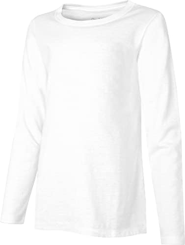 Hanes girls Comfortsoft Long Sleeve Tee T Shirt, White, Large US