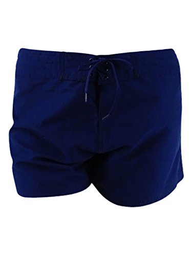 Island Escape Womens Tie Front Board Shorts Navy 6 (6)