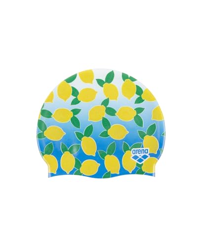 Bonnet de natation en silicone jaune citron SWIM pour piscine