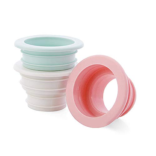 3Pcs Drain Pipe Sewer Seal Rings Deodorant Silicone Ring Washing Machine Sealing Plug for Bathroom Kitchen Cleaning Tools
