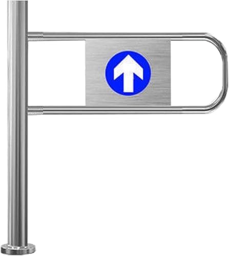 Safety Swing Gate for Supermarkets & Malls - 90° Auto-Closing, Spring-Loaded Child Safety Barrier, Right-Hand Opening, 60x100cm, Ideal for Libraries & Play Areas