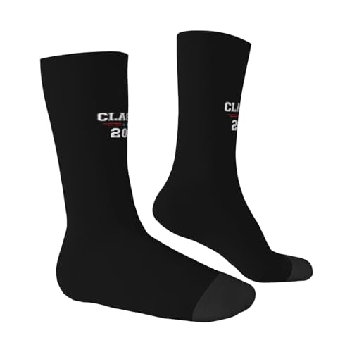 Class Of 2032 Graduation High School College Senior Moisture Wicking Crew Socks Athletic Half Calf Socks Unisex Novelty Design Comfortable Breathable13