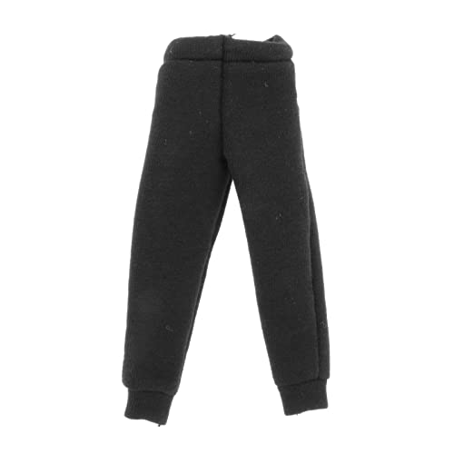 Fancyes 1/12 Scale Male Figure Clothes Sweatsuits Men's Jogging Tracksuit Set Training Suits For 6'' Bjd Doll And 12Inch Action Figure, Black Sweatpants #TOP3