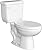 PROFLO PFCT101HEWH PROFLO PFCT101HE Jerritt 1.28 GPF Two Piece Elongated Toilet with Left Hand Lever - Seat Included