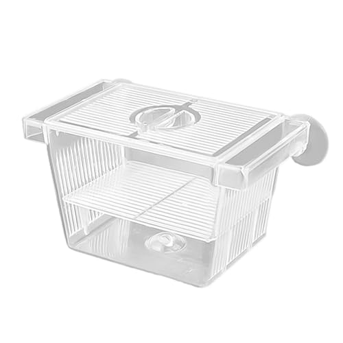 アクリルフィッシュブリーダーボックス - hatch化場インキュベーター分割タンク、透明な保育園容器|水族館の分離ボックス、損傷した炒め物のための浮遊魚の順応チャンバー安全なセットアップ水の生息地