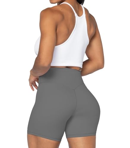 Image of Sunzel No Front Seam High Waist Biker Shorts for Women, Squat Proof Yoga Workout Gym Bike Shorts | 3, 5 Or 8-Inch Inseam, High Waisted, Tummy Control, No Front Seam, Buttery Soft, Compression Fit, Squat Proof
