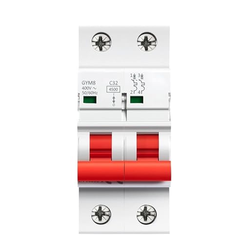 Disjoncteur miniature 2 pôles 4,5 KA Courbe C 20A pour tableau AC