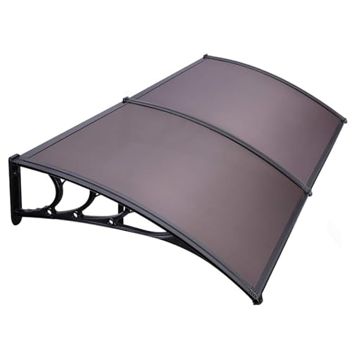 80x40-Window-Awning-Door-Canopy-Exterior-Polycarbonate-Cover-Awnings-for-Doors-Entrance-Entry-Door-Outdoor-Front-Door-Overhang-Awning-for-Sun-Shutter-UV-Rain-and-Snow-Protection-Brown 80×40 Window Awning Door Canopy Exterior Polycarbonate Cover Awnings for Doors Entrance Entry Door Outdoor Front Door Overhang Awning for Sun Shutter UV Rain and Snow Protection Brown