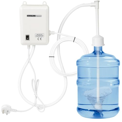WUDLEP Bottle Water Dispenser Pump System,Drinking Electric Water Pump with 6m Water Pipe, UK Plug 220V Automatic Water Pump for Homes, Offices, Bars, and Restaurants