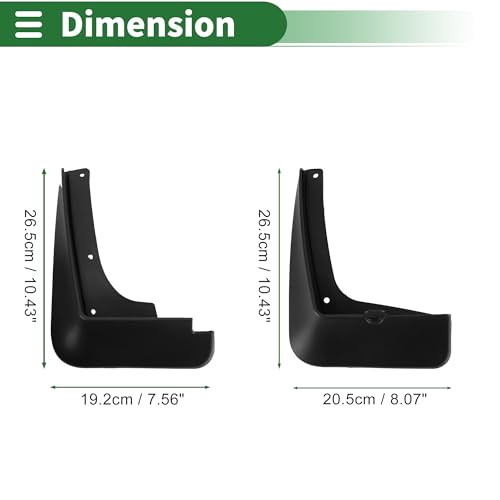 Image of Motoforti Mud Flaps Splash Guards Mud Guards for Hyundai Tucson 2015-2016 W /Mount Accessories