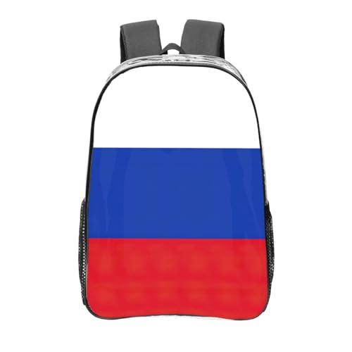 Sac à dos russe transparent en plastique léger avec grand compartiment