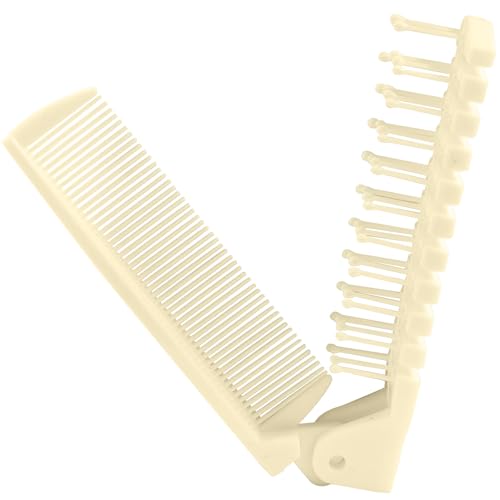 Cepillo de pelo de viaje portátil, beige miniatura 1