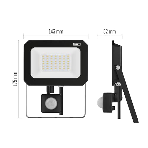 Projecteur LED avec détecteur de mouvement 30W étanche extérieur 3000lm