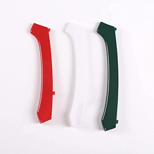 Image of Three-Colored Stripe Grille Insert Trims Compatible with Maserati Ghibli 2014 2015 2016 2017 3PCS