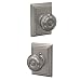 Schlage F10GEO619ADD Addison Collection Georgian Passage Knob, Satin Nickel