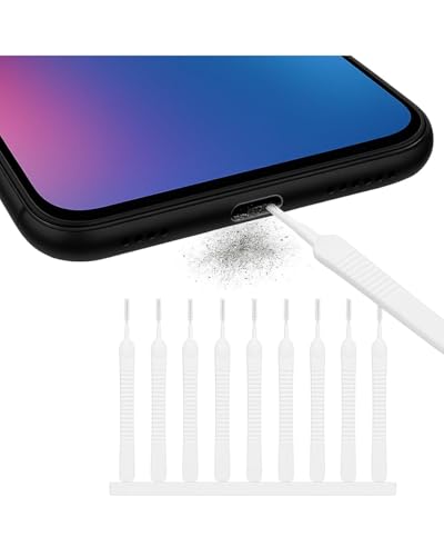 10 Pack Cell Phone Cleaning Kit - Anti-Clogging Mini Brushes Cleaner, Phone Charger Port Cleaner Kit, Reusable Speaker Cleaning Tool, Multifunctional Mini Cleaning Dust Remover Tools