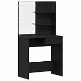 【Design stylé】Cette coiffeuse a un look moderne et épuré, parfaite pour des chambres à la mode. Faite en bois d'ingénierie, elle allie durabilité et esthétique. Comme station de soins pratique, elle propose un grand espace plat pour accrocher et ranger facilement tous tes essentiels. Idéale pour ceux qui veulent à la fois fonctionnalité et élégance, elle redéfinit l'esthétique intérieure et optimise le rangement.