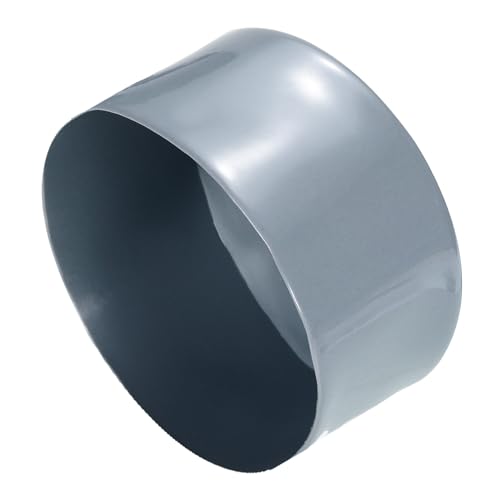 Image of uxcell 2pcs Rubber End Caps 100mm ID Vinyl Round Tube Bolt Cap Cover Screw Thread Protectors Grey, 50mm Height