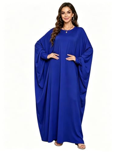 Image of Boedaty Women Soft Muslim Prayer Dress Abaya Islamic Ramadan Full of Elasticity Garment Dubai Robe