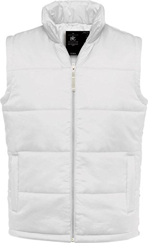B&C Men's Bodywarmer Chaleco, Blanco (White 000), Large para Hombre Cover