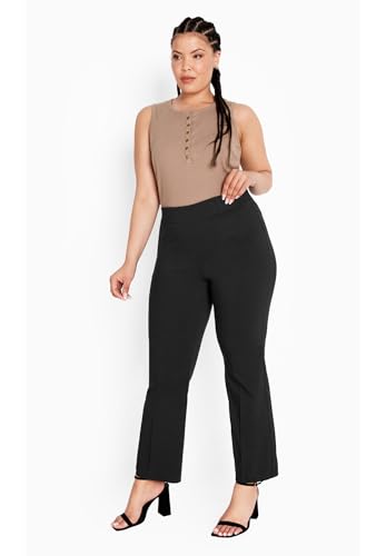 Women's Plus Size Super Stretch Slim Flare Pant4
