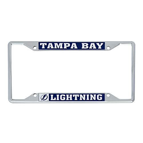 Desert Cactus Tampa Bay Lightning Car Accessories NHL Team National Hockey League Metal License Plate Frame and Tag Holder for Front or Rear of Car (Traditional)
