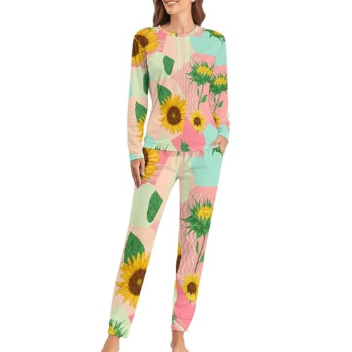 Pyjama femme tournesols pour des soirées cocooning et des nuits douces