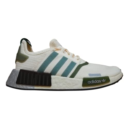 adidas Originals Women's NMD_R1 Shoes GX6490 (Cream/Green, 9.5)