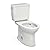 TOTO Drake Two-Piece Elongated 1.28 GPF TORNADO FLUSH Toilet with CEFIONTECT, Colonial White - CST776CEG#11